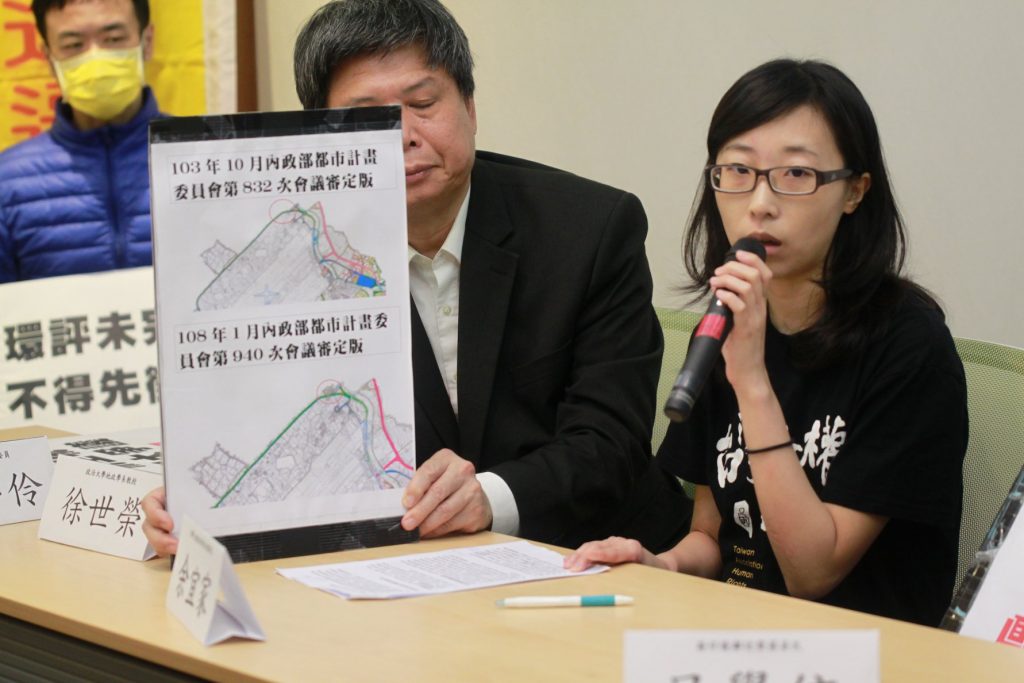 台灣人權促進會居住權專員余宜家(圖片來源:台權會何軒宇攝)