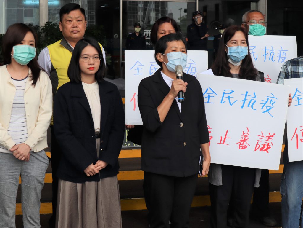 立法委員陳椒華表示區段徵收是違反人權惡法，請台北市政府勿濫用