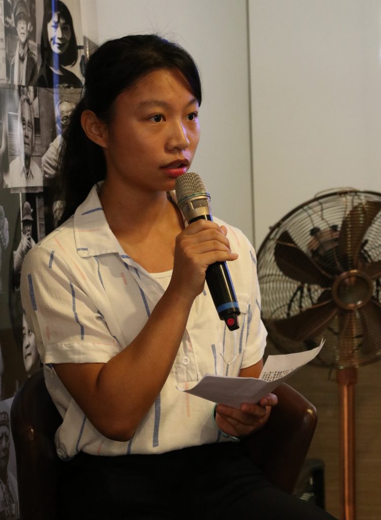 台灣青年氣候聯盟成員張睿晴表示，2050年淨零碳排勢在必行，台灣需要更好的氣候變遷法律與政策。